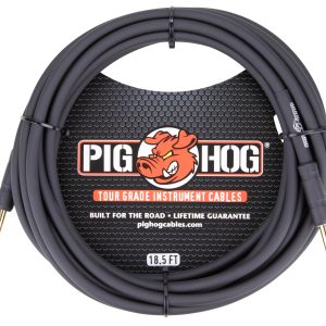 PIG HOG 18.5' STRUKTURE INSTRUMENT CABLE, 1/4" -1/4", 8mm
