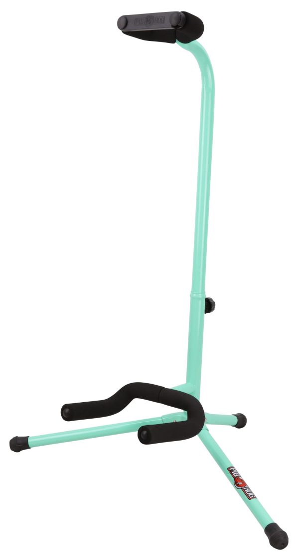 PIG HOG FAT FOAM GUITAR STAND, SEAFOAM GREEN