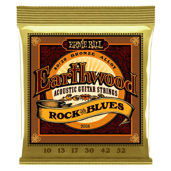 Earthwood Rock and Blues w/Plain G 80/20 Bronze Acoustic Guitar String