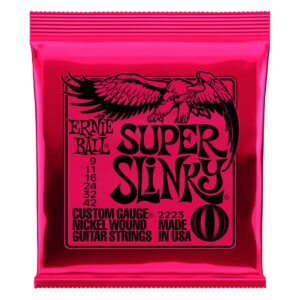 Super Slinky Nickel Wound Electric Guitar Strings - 9-42 Gauge