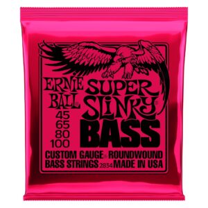 Super Slinky Nickel Wound Electric Bass Strings - 45-100 Gauge