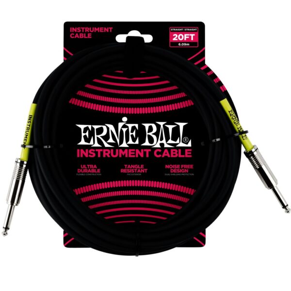 20' Straight / Straight Instrument Cable - Black