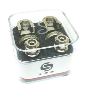 SCHALLER STRAP LOCK NICKEL 1 PAIR
