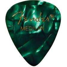 FENDER PICKPACK GREEN MOTO MEDIUM  PREM CELLULOID
