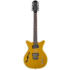 DANELETRO FIFTY NINER 12 STRING GUITAR GOLD