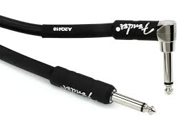 FENDER 10' INST CBL STR-ANG BL