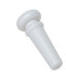GROVER END PINS, PLASTIC, WHITE W/SCREW - DOZEN