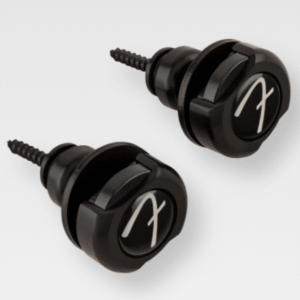 Designed to keep your instrument safe, even during the most strenuous stage acrobatics, Fender Infinity Locks are crafted from durable steel. 360 degrees of rotation, along with a unique, side-pinch release mechanism allows you to adjust your instrument with ease - without it crashing to the floor. These strap locks install easily on most instrument straps, securely locking the strap into place, while the Fender logo buttons assure you these are designed for performance. Features Set of two steel strap locks; available in four colors Unique side-pinch release mechanism 360-degree rotation; secure-locking design Includes buttons, locks and mounting hardware Dimensions: Width: 1", Length: 1.5"