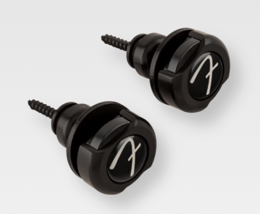 Designed to keep your instrument safe, even during the most strenuous stage acrobatics, Fender Infinity Locks are crafted from durable steel. 360 degrees of rotation, along with a unique, side-pinch release mechanism allows you to adjust your instrument with ease - without it crashing to the floor. These strap locks install easily on most instrument straps, securely locking the strap into place, while the Fender logo buttons assure you these are designed for performance. Features Set of two steel strap locks; available in four colors Unique side-pinch release mechanism 360-degree rotation; secure-locking design Includes buttons, locks and mounting hardware Dimensions: Width: 1", Length: 1.5"