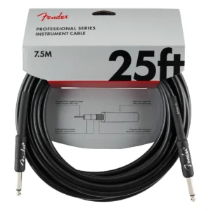 The Fender Professional Series Instrument Cable is a classic instrument cable that combines outstanding construction and top-notch materials to deliver a no-nonsense cable with stellar signal reproduction. High-quality instrument cable with 22 AWG wire and stellar signal quality 95% OFC spiral shielding and nickel-plated connectors ensure long life