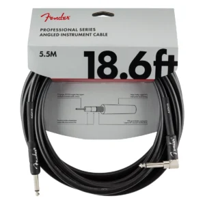 FENDER 18.6'  PROF ANGLE INSTRUMENT CABLE - BLACK