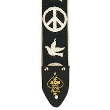 2" ACE VINTAGE REISSUE STRAP-PEACE-DOVE-BLACK