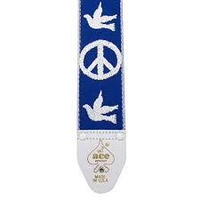 2" ACE VINTAGE REISSUE STRAP-PEACE-DOVE-BLUE